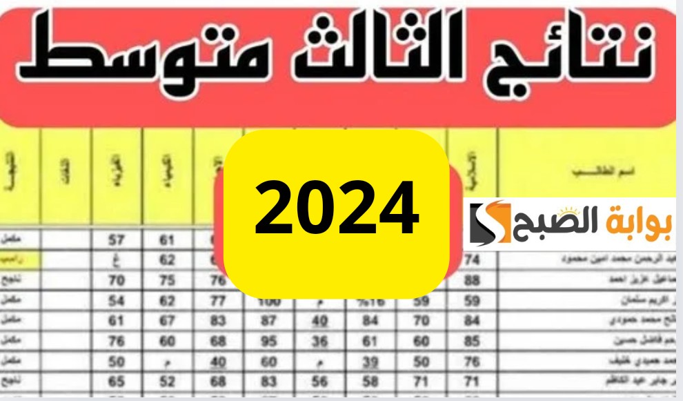 رسميا هنا.. نتائج الثالث المتوسط العراق الدور الأول 2024 موقع وزارة التربية والتعليم 5 رسميا هنا.. نتائج الثالث المتوسط العراق الدور الأول 2024 موقع وزارة التربية والتعليم
