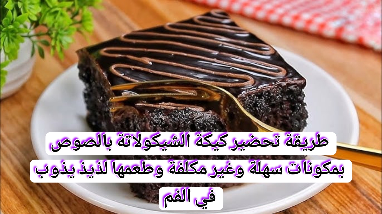 طريقة تحضير كيكة الشيكولاتة بالصوص بمكونات سهلة وغير مكلفة وطعمها خطير يذوب في الفم 5 طريقة تحضير كيكة الشيكولاتة بالصوص بمكونات سهلة وغير مكلفة وطعمها خطير يذوب في الفم