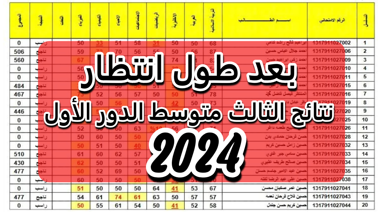 PDF حمل نتائج الثالث متوسط 2024 【رابط مباشر】 عبر موقع نتائجنا والوزارة في عموم العراق 5 PDF حمل نتائج الثالث متوسط 2024 【رابط مباشر】 عبر موقع نتائجنا والوزارة في عموم العراق