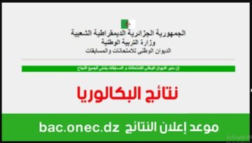 LINK “نتائج الجزائر” رابط الاستعلام عن نتائج البكالوريا 2024 bac.onec.dz موقع الديوان الوطني للامتحانات والمسابقات