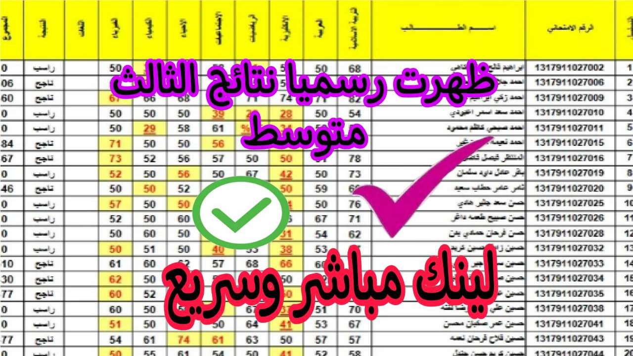 "لينك مباشر وسريع".. احصل الآن على نتائج الصف الثالث متوسط العراق 2024 mlazemna.com "اعرف نتيجتك هسه" 5 “لينك مباشر وسريع”.. احصل الآن على نتائج الصف الثالث متوسط العراق 2024 mlazemna.com “اعرف نتيجتك هسه”