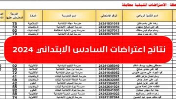 استعلم “results.mlazemna”..  رابط الاستعلام عن نتائج اعتراضات الصف الصف السادس الابتدائي 2024 بعموم محافظات العراق
