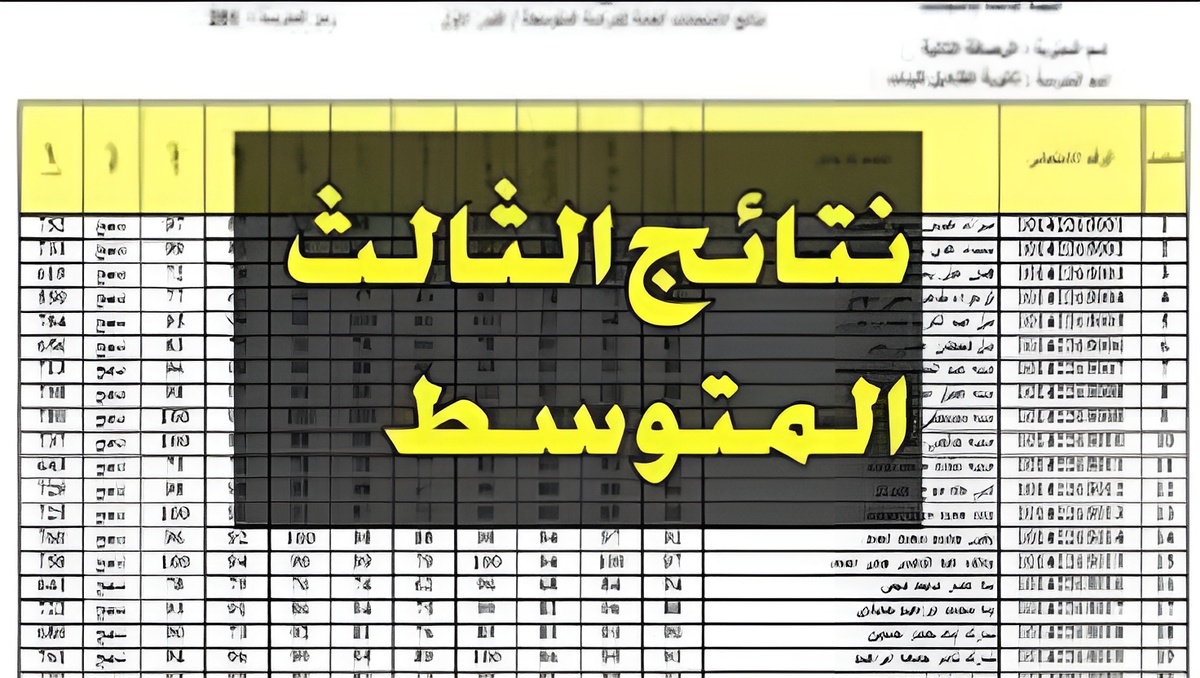 "حملها pdf".. رابط الاستعلام عن نتائج الثالث متوسط 2024 العراق عموم المحافظات عبر موقع الوزارة 5 “حملها pdf”.. رابط الاستعلام عن نتائج الثالث متوسط 2024 العراق عموم المحافظات عبر موقع الوزارة