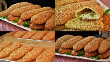 فطائر السمسم التركية أحلى مخبوزات شهية بطريقة سهلة ومكونات اقتصادية للفطار والعشاء