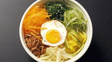 pngtree korean bibimbap for lunch image 13349482