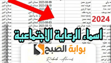 أسماء المشمولين بالرعاية الاجتماعية 2024 الوجبة الأخيرة والفئات المستحقة