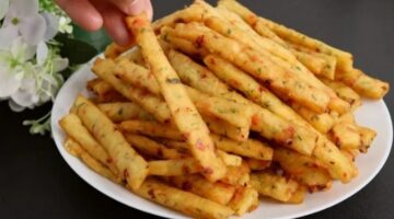أصابع البطاطس بالجبن