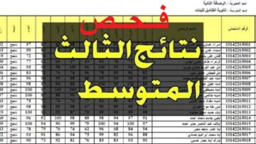 رابط epedu.gov.iq فحص نتائج الثالث المتوسط الدور الأول 2024 بمحافظات العراق وزارة التربية والتعليم pdf موقع نتائجنا