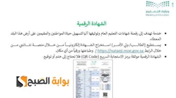 الشهادة الرقمية