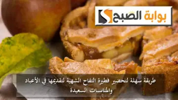 طريقة سهلة لتحضير فطيرة التفاح الشهية لتقديمها في الأعباد والمناسبات السعيدة