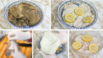 طريقة تنظيف الكرشة بدون كحت أو مجهود والتخلص من الرائحة الكريهة والزفارة بمكون موجود في كل بيت