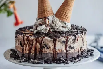 طريقة عمل تورتة الايس كريم في المنزل