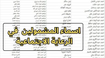 خطوات الاستعلام عن اسماء الرعاية الاجتماعية 2024