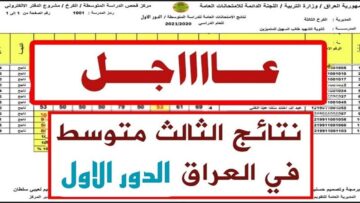 “هل وردت الآن؟”.. رابط نتيجة الثالث متوسط 2024 الدور الأول حملها PDF عموم محافظات العراق