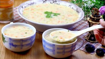 شوربة الخضار الصحية بمكونات بسيطة وبأسهل وأسرع طريقة وبمذاق لذيذ
