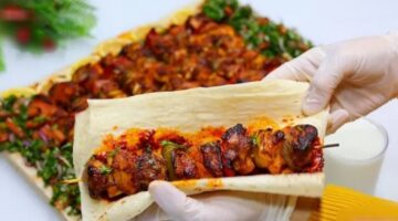 شيش طاووق بالفرن