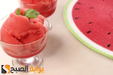 طريقة عمل آيس كريم البطيخ بسهولة جدًا ومتوفر في البيت دايمًا