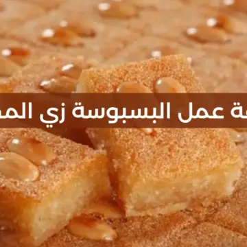 هتعمليها في 10 دقائق… طريقة عمل البسبوسة المرملة زي محلات الحلواني بلونها وطعمها وترميلتها مش هتنشف منك تانى