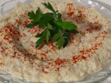 طريقة عمل بابا غنوج بالطحينة بطريقة المطاعم بمذاق شهي بمكونات بسيطة