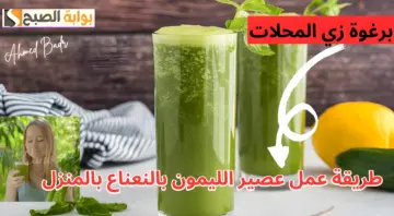 مفيش مرارة نهائي ومناسب للحر.. طريقة عمل عصير الليمون بالنعناع برغوة زي المحلات