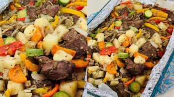 طريقة عمل ورقة اللحمة