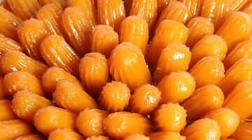 طريقة عمل بلح الشام بالسميد