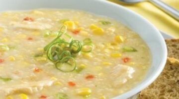 طريقة عمل شوربة الذرة بالدجاج