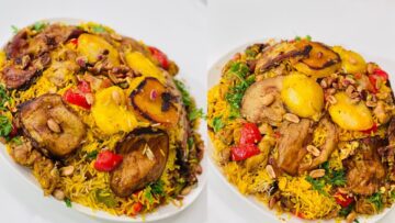 طريقة عمل المقلوبة بالدجاج الفلسطينية على اصولها لذيذه ومليئه بالعناصر الغذائية