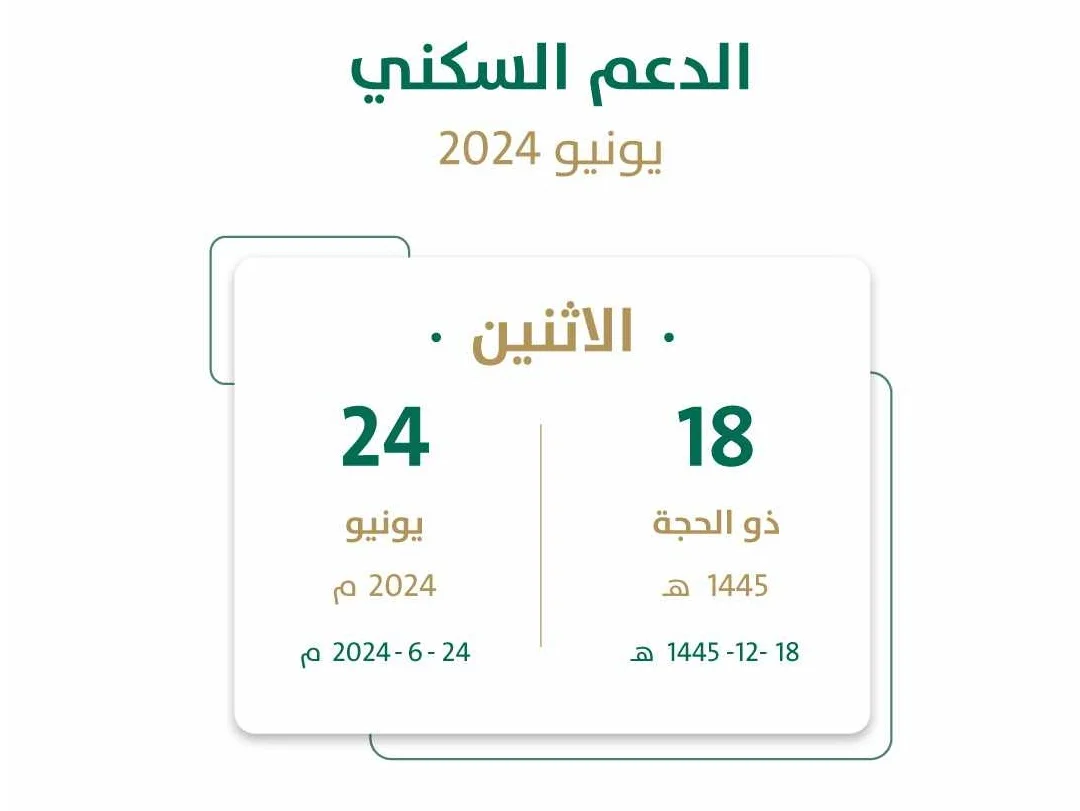 موعد صرف دعم سكني sakani.sa شهر يونيو 2024 وما هي الفئات المستحقة؟ 5 موعد صرف دعم سكني sakani.sa شهر يونيو 2024 وما هي الفئات المستحقة؟