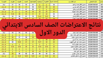 “استعلم الآن”…رابط نتائج اعتراضات الصف السادس الابتدائي 2024 الدور الأول