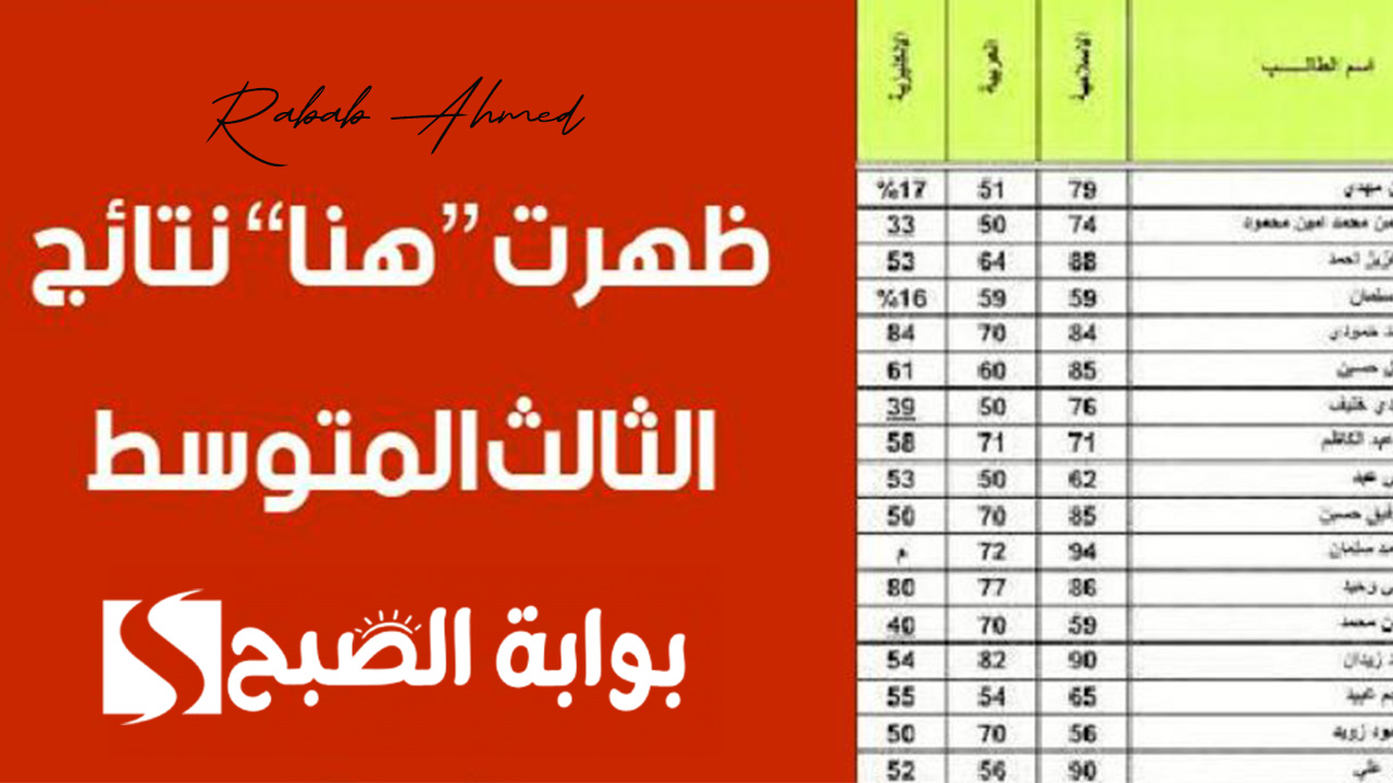نتائج الثالث المتوسط 2024 الدور الأول العراق عبر موقع نتائجنا results.mlazemna 2 نتائج الثالث المتوسط 2024 الدور الأول العراق عبر موقع نتائجنا results.mlazemna