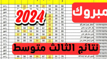 نتائج الثالث المتوسط 2024 2