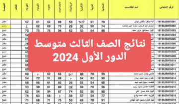 رابط كشوفات نتائج الثالث المتوسط بالاسم 2024 الدور الاول pdf عبر موقع وزارة التربية العراقية