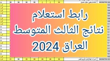 نتائج الثالث متوسط 2024 6
