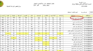 نتائج الثالث متوسط 2024 9