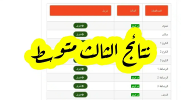 نتائج الثالث متوسط 2024 ملازمنا 1