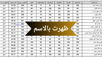 نتائج الثالث متوسط الدور الاول 2024 العراق