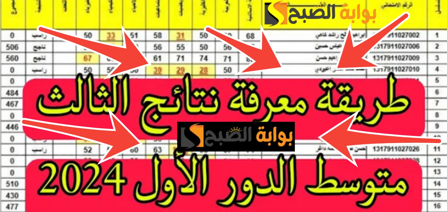 الدور الثاني… موقع نتائجنا نتائج الثالث المتوسط العراق 2024 حمل نتيجتك PDF جميع المحافظات