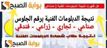 رابط نتيجة الدبلومات الفنية 2024 صناعي وتجاري وزراعي وفنادق جميع المحافظات