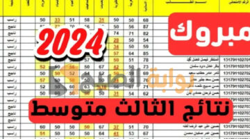 نتائج الصف الثالث المتوسط العراق
