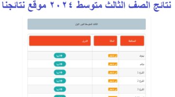 نتائج الصف الثالث متوسط 2024 موقع نتائجنا 1