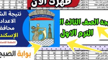نتيجة 3 اعدادي محافظة الإسكندرية