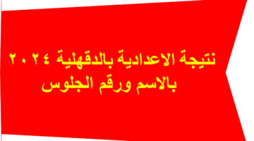 نتيجة اعدادية الدقهلية 2024