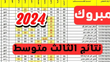 استخراج نتائج الصف الثالث المتوسط العراق 2024 عبر موقع نتائجنا والوزارة results.mlazemna.com