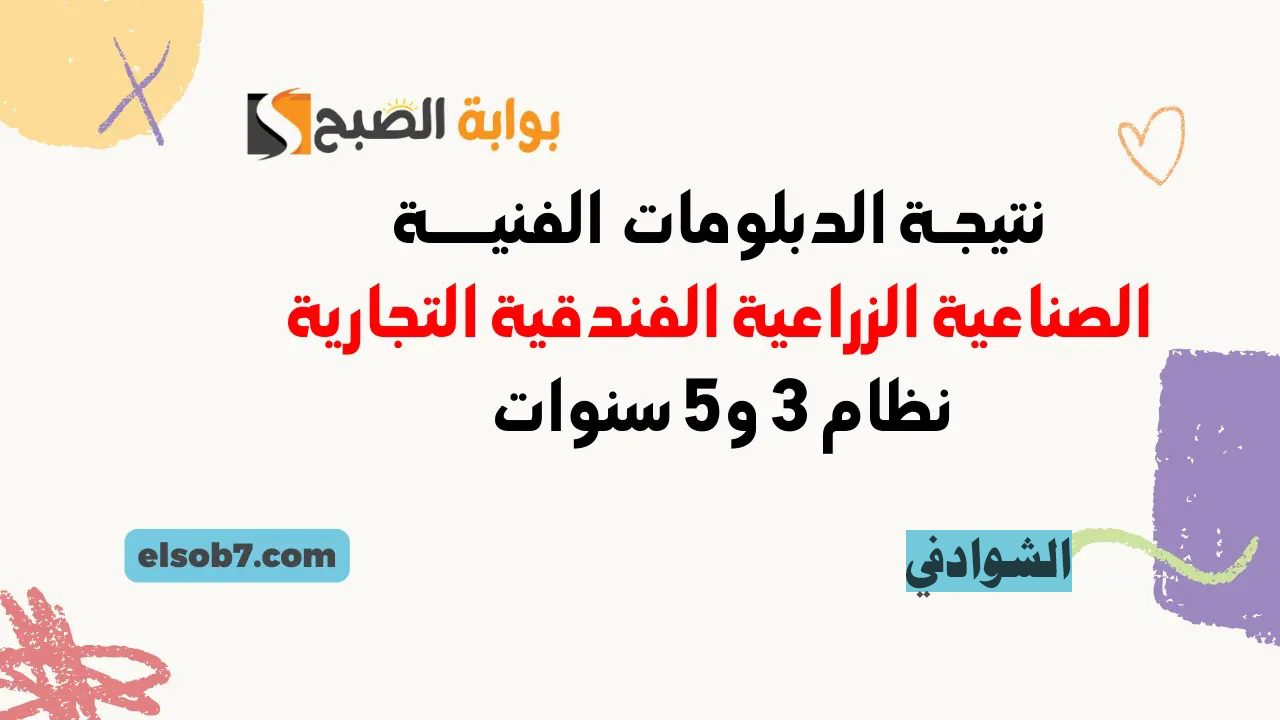 استعلم الآن.. نتيجة الدبلومات الفنية 2024 برقم الجلوس جميع الشعب 3 و5 سنوات عبر بوابة التعليم الفني fany.emis.gov.eg