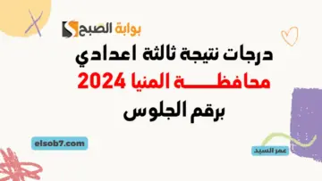 نتيجة الشهادة الإعدادية المنيا 2024 minia.gov.eg درجات ثالثة اعدادي بالاسم ورقم الجلوس مراكز المنيا