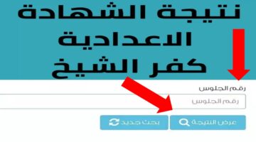 نتيجة الشهادة الإعدادية محافظة كفر الشيخ 2024
