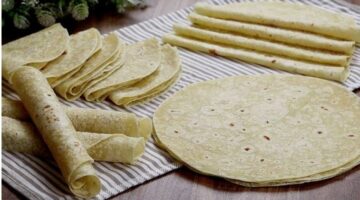 خبز التورتيلا السريع اعمليه في 10 دقائق بدون خميرة لجميع أنواع السندوتشات