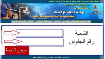 رابط fany.emis.gov.eg نتيجة الدبلومات الفنية 2024 برقم الجلوس عبر بوابة التعليم الفني
