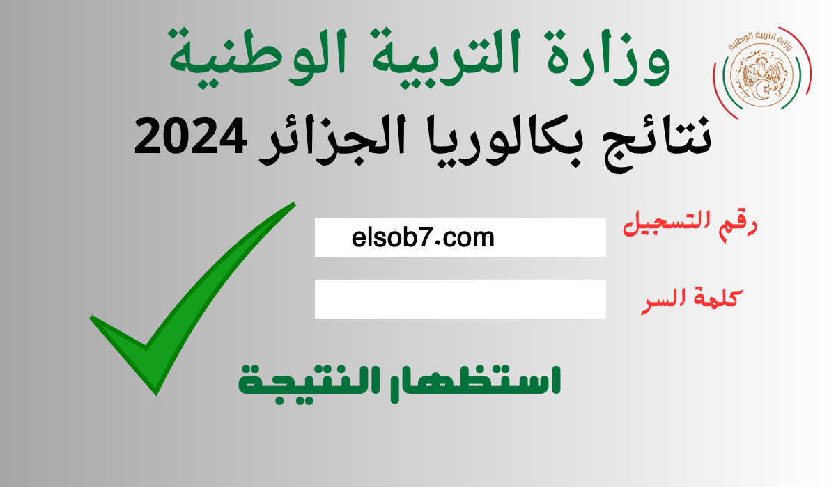 (هُنا رسمياً) طرق استخراج نتائج البكالوريا 2024 برقم التسجيل /bac.onec.dz وزارة التربية الوطنية